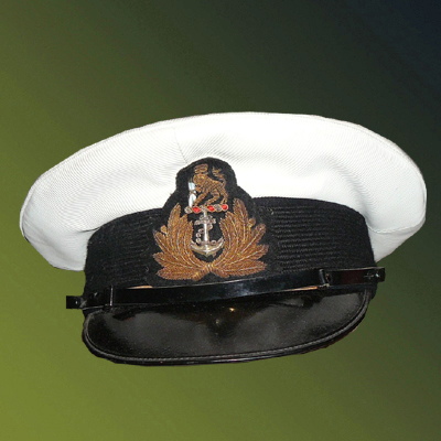 navy peak cap